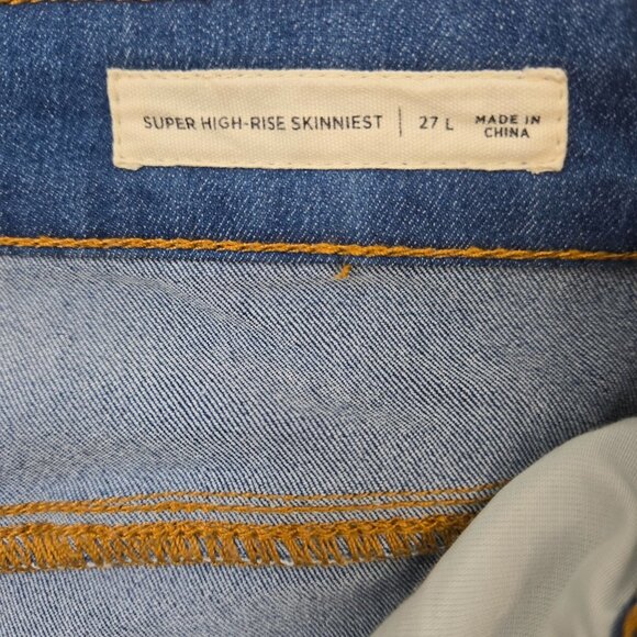 Pacsun Super High Rise Skinniest Jeans Size 27 Tall - Picture 4 of 7